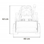 Elektrický traktor s lyžicou G320 - červený